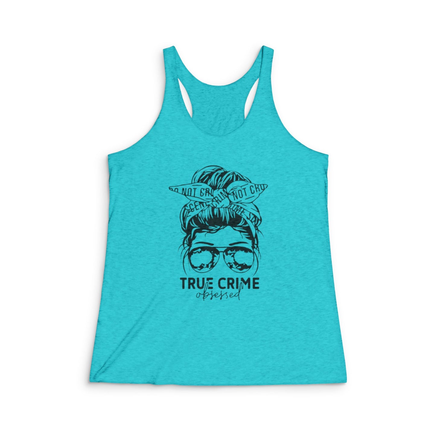 True Crime Obsessed Racerback Tank Top