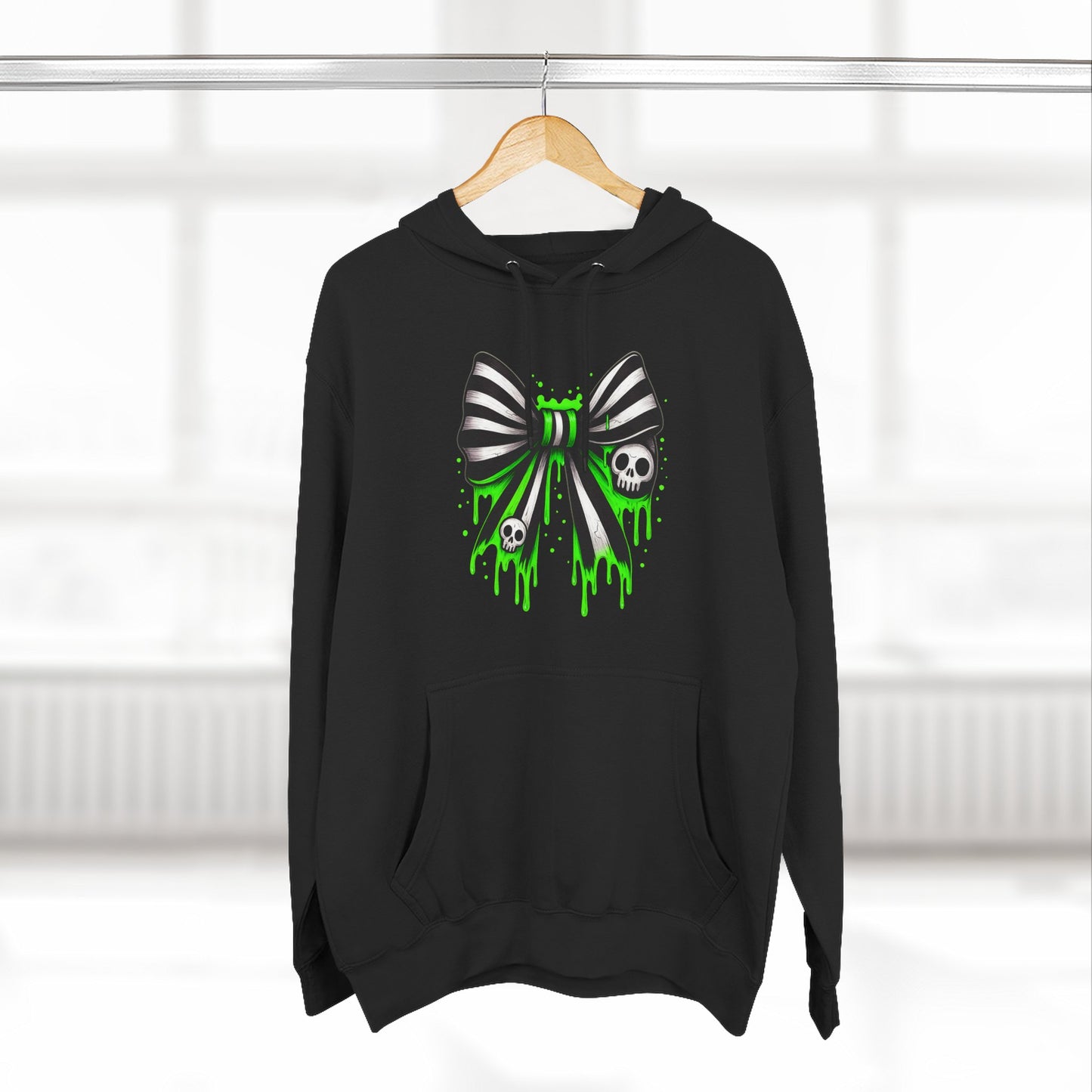 Beetlejuice Inspired Design Fleece Hoodie