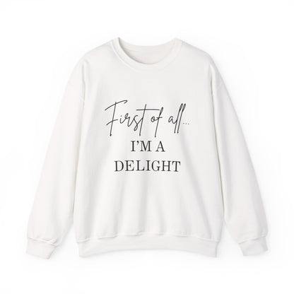 First of all… I’m a Delight Cozy Graphic Pullover