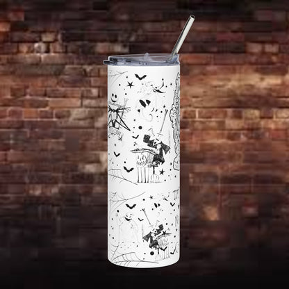 Nightmare Before Christmas inspired Stainless Steel Tumbler, 20oz