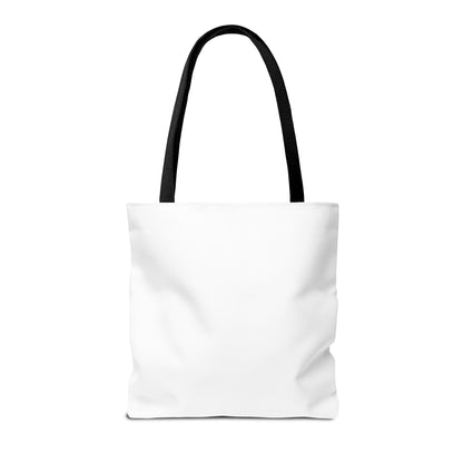 Horror Icons Panel Tote Bag — Black & White Slasher Character Collage
