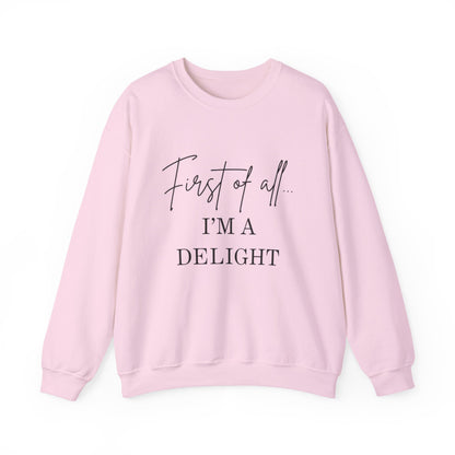 First of all… I’m a Delight Cozy Graphic Pullover
