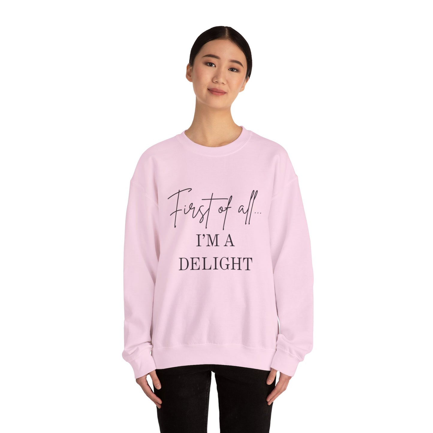 First of all… I’m a Delight Cozy Graphic Pullover