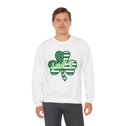Lucky Shamrock Crewneck Sweatshirt