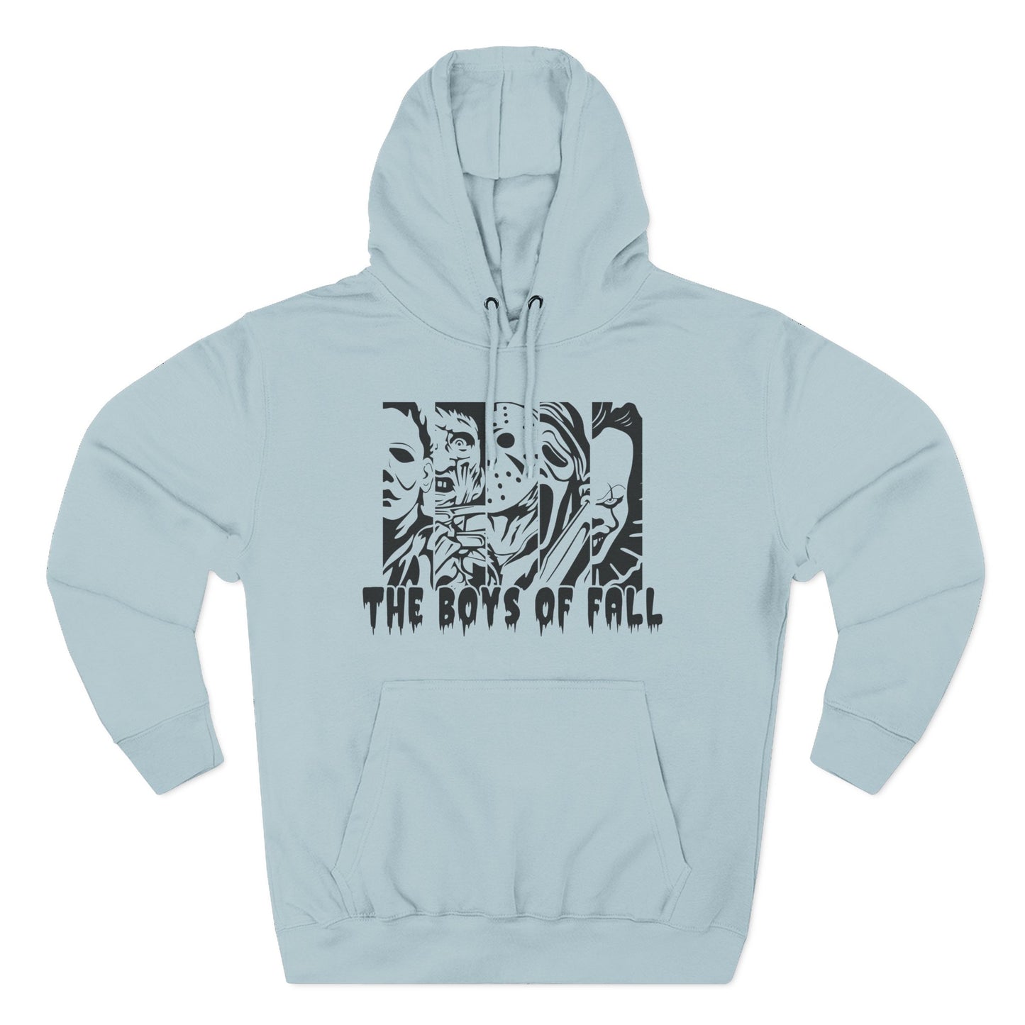 Spooky Boys of Fall Design Fleece Hoodie