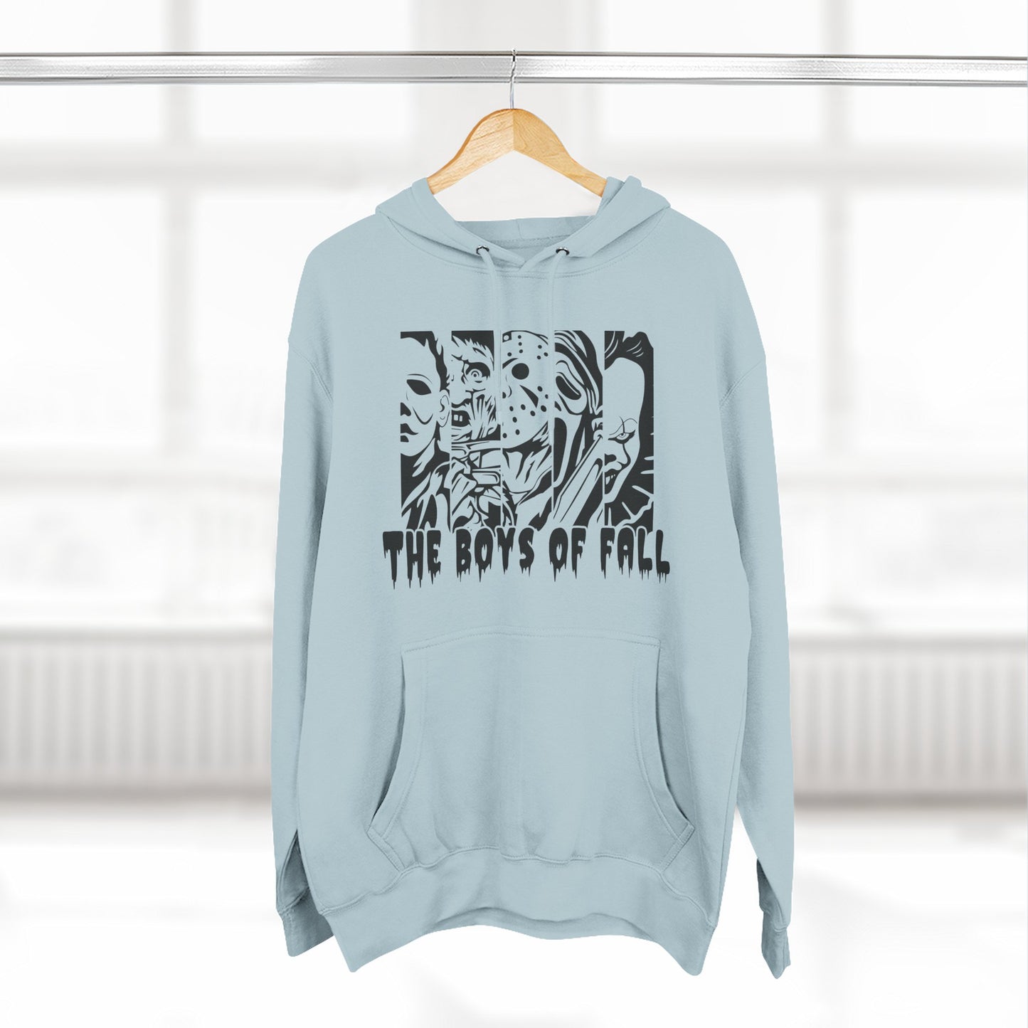 Spooky Boys of Fall Design Fleece Hoodie