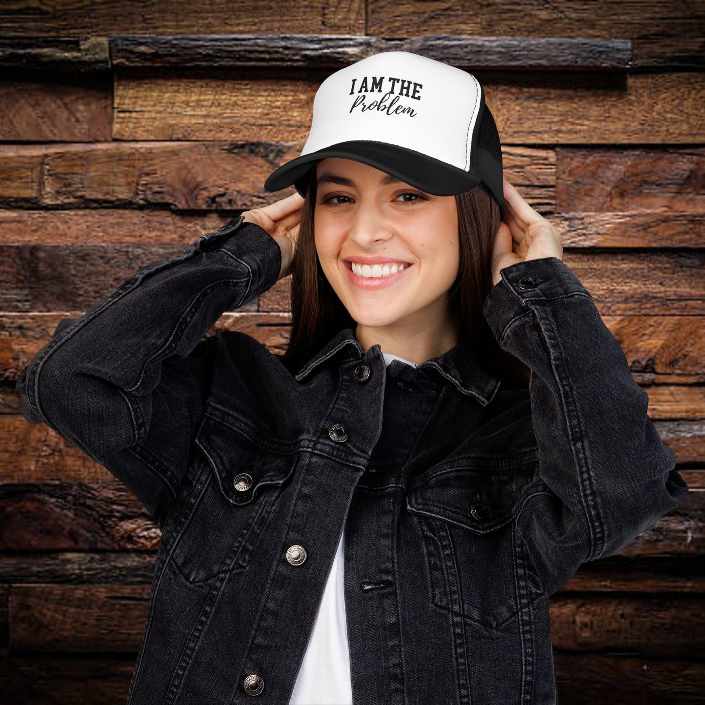 Trucker Hat - 'I am the Problem' Embroidered Design