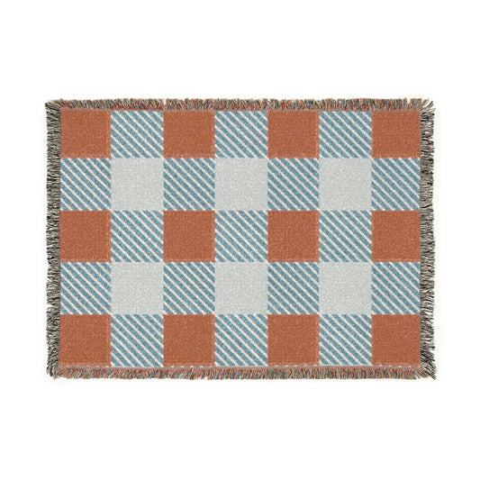 Checkered Woven Blanket – Cozy Buffalo Plaid Throw for Living Room, Cabin & Fall Décor