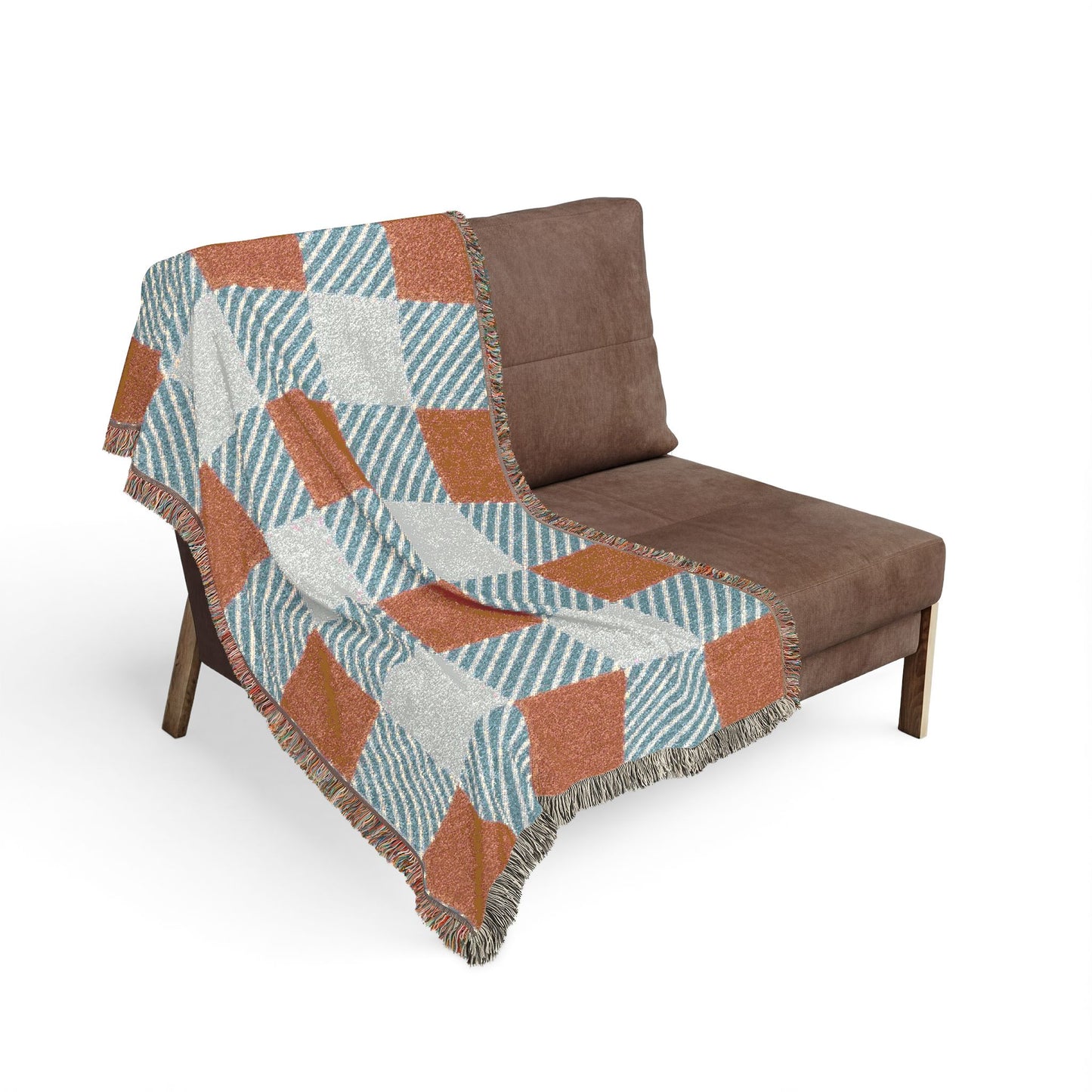 Checkered Woven Blanket – Cozy Buffalo Plaid Throw for Living Room, Cabin & Fall Décor