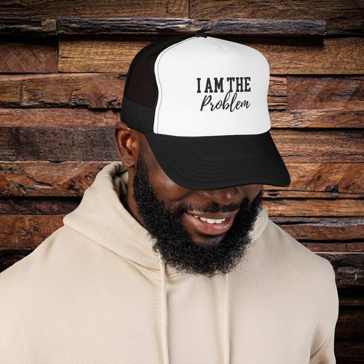 Trucker Hat - 'I am the Problem' Embroidered Design
