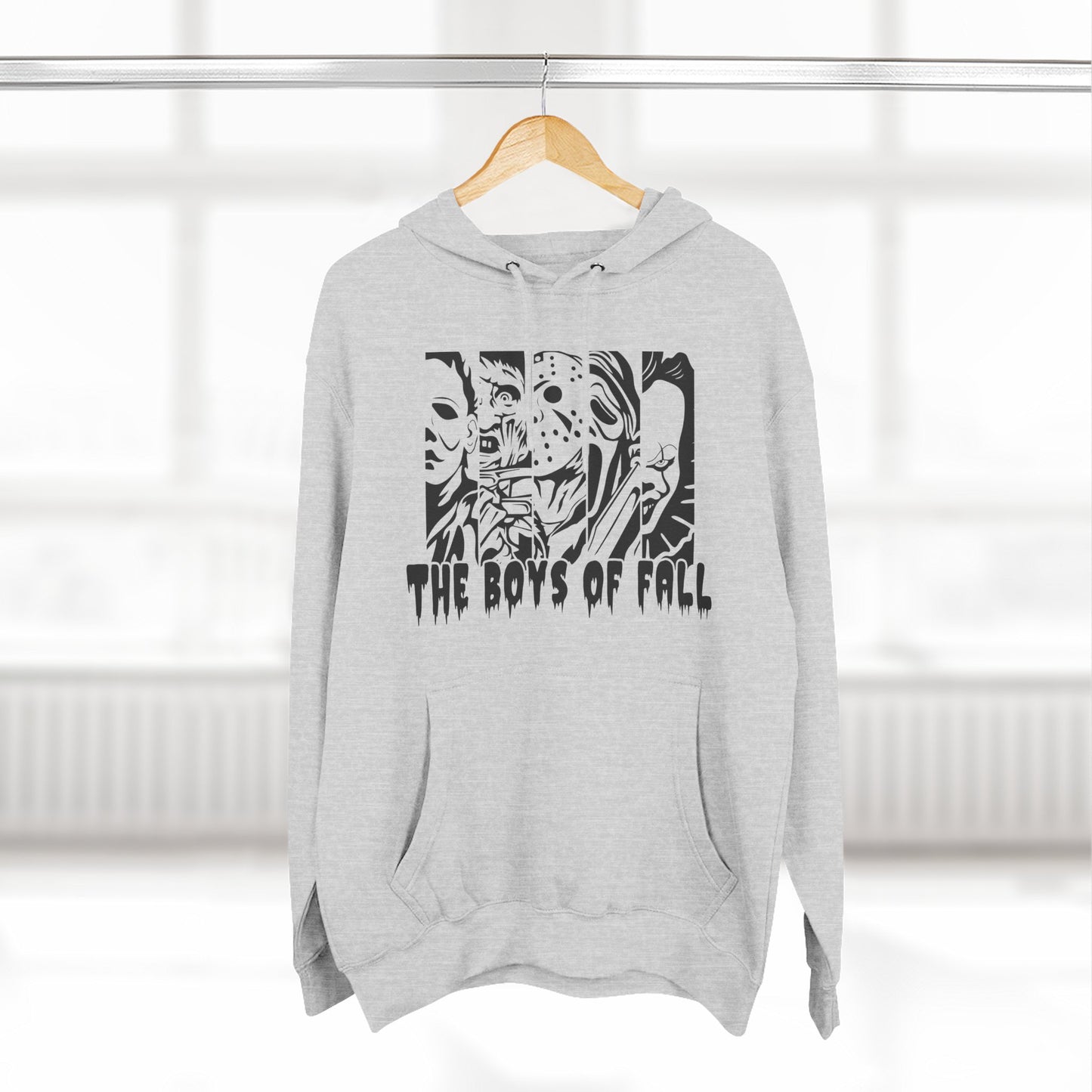 Spooky Boys of Fall Design Fleece Hoodie