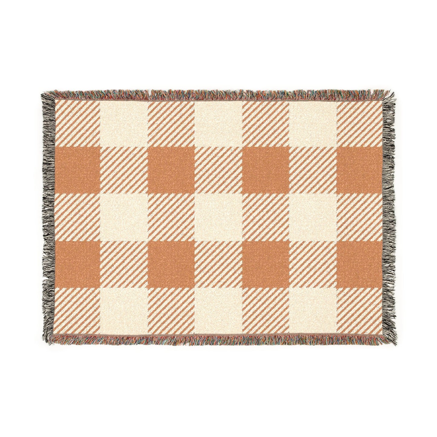 Buffalo Check Woven Blanket — Cozy Plaid Throw for Living Room, Cabin & Gift