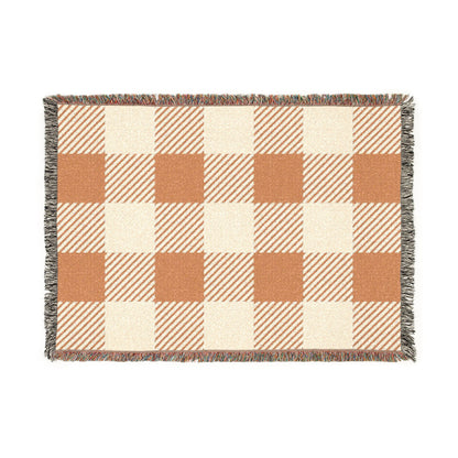 Buffalo Check Woven Blanket — Cozy Plaid Throw for Living Room, Cabin & Gift