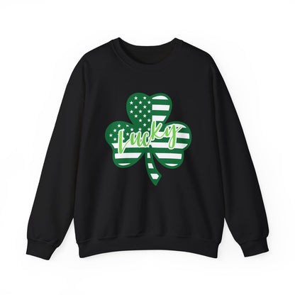 Lucky Shamrock Crewneck Sweatshirt