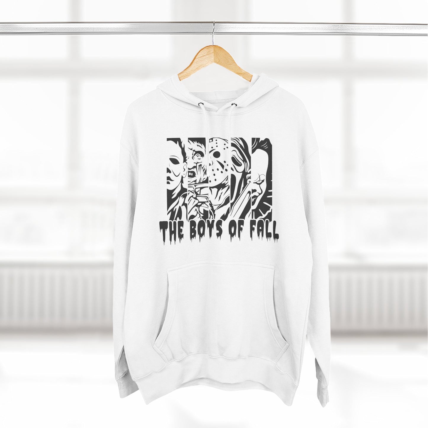 Spooky Boys of Fall Design Fleece Hoodie