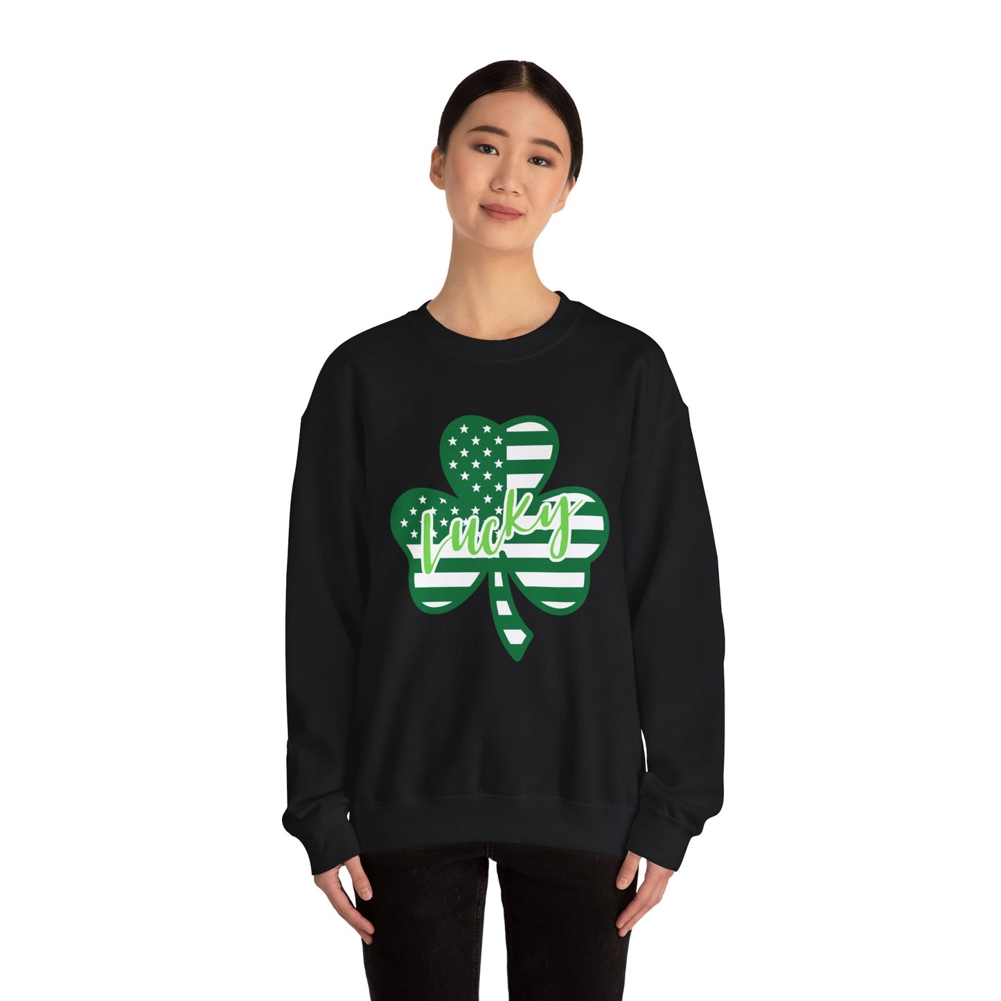 Lucky Shamrock Crewneck Sweatshirt