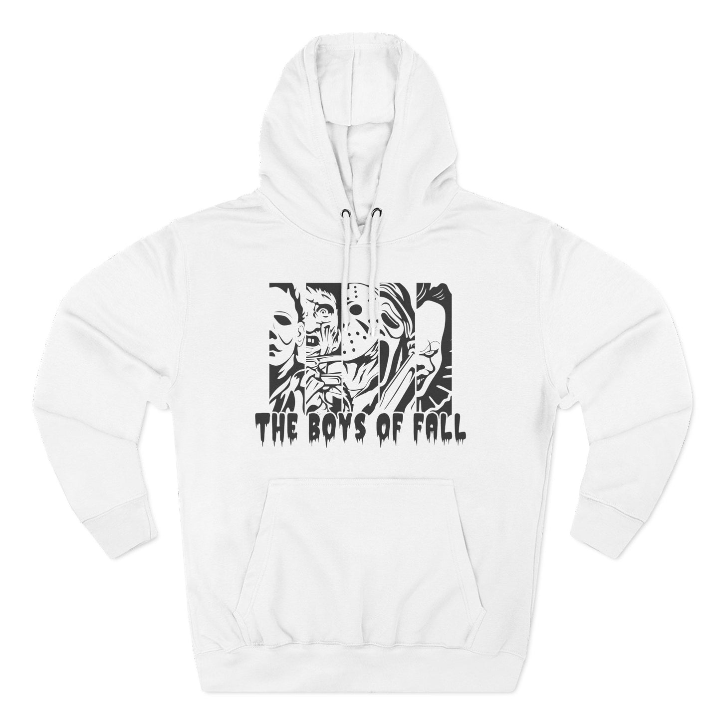 Spooky Boys of Fall Design Fleece Hoodie