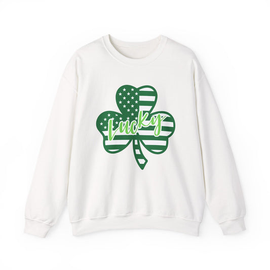 Lucky Shamrock Crewneck Sweatshirt