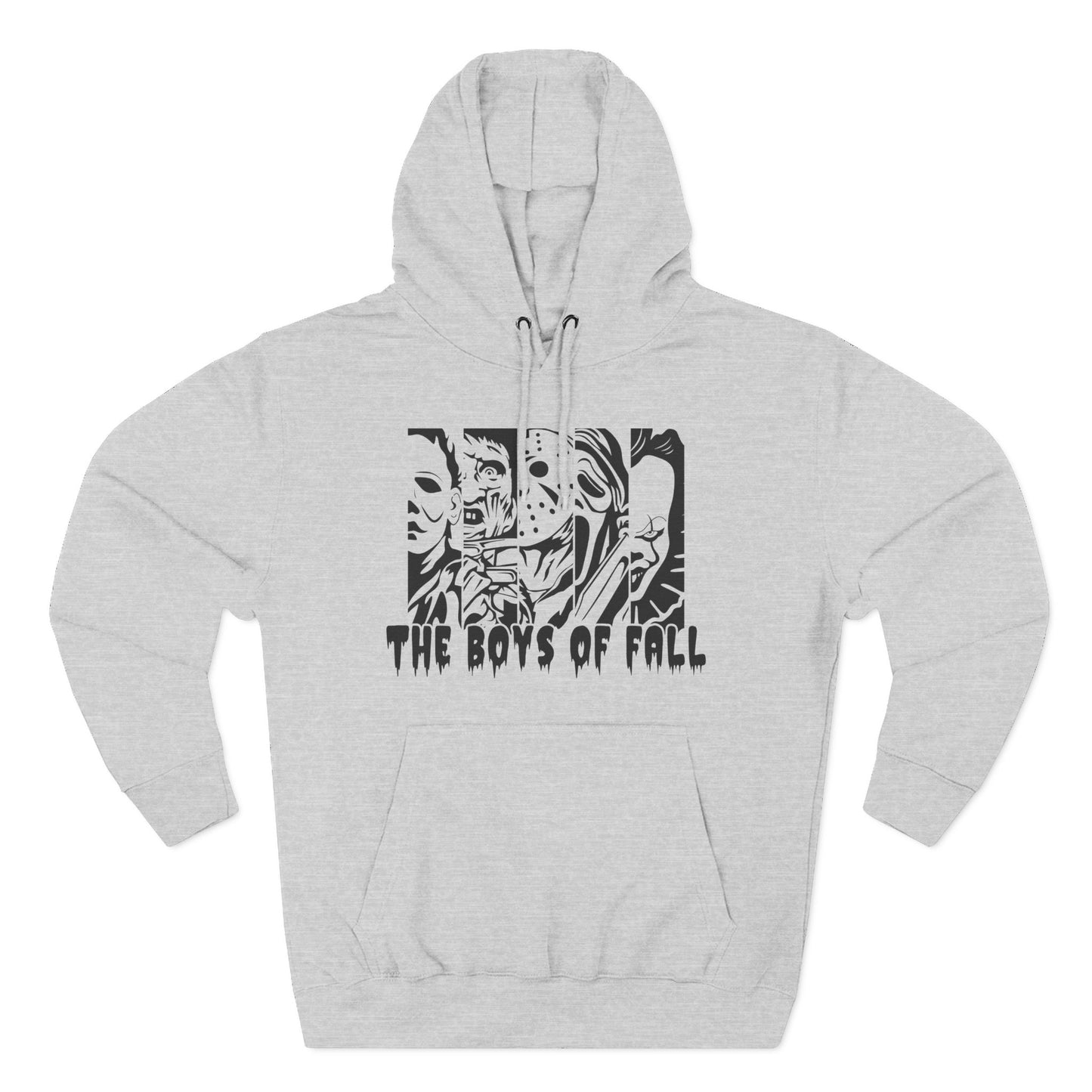 Spooky Boys of Fall Design Fleece Hoodie
