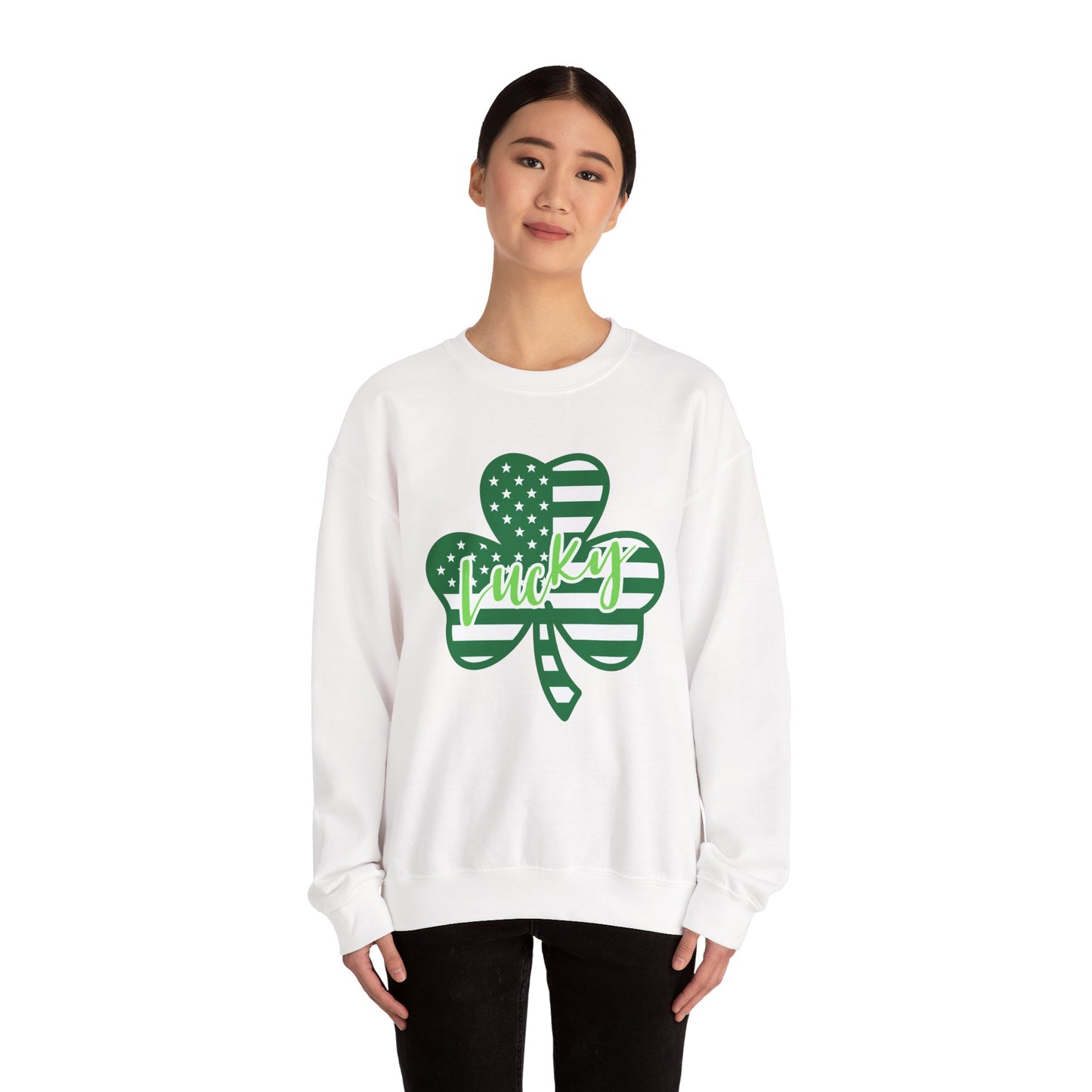 Lucky Shamrock Crewneck Sweatshirt