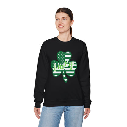 Lucky Shamrock Crewneck Sweatshirt