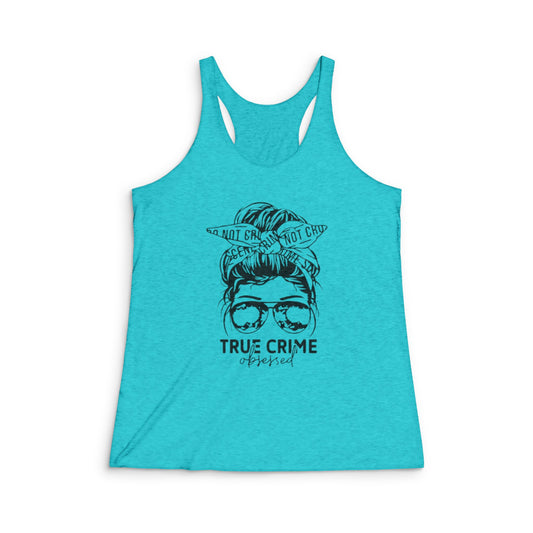 True Crime Obsessed Racerback Tank Top