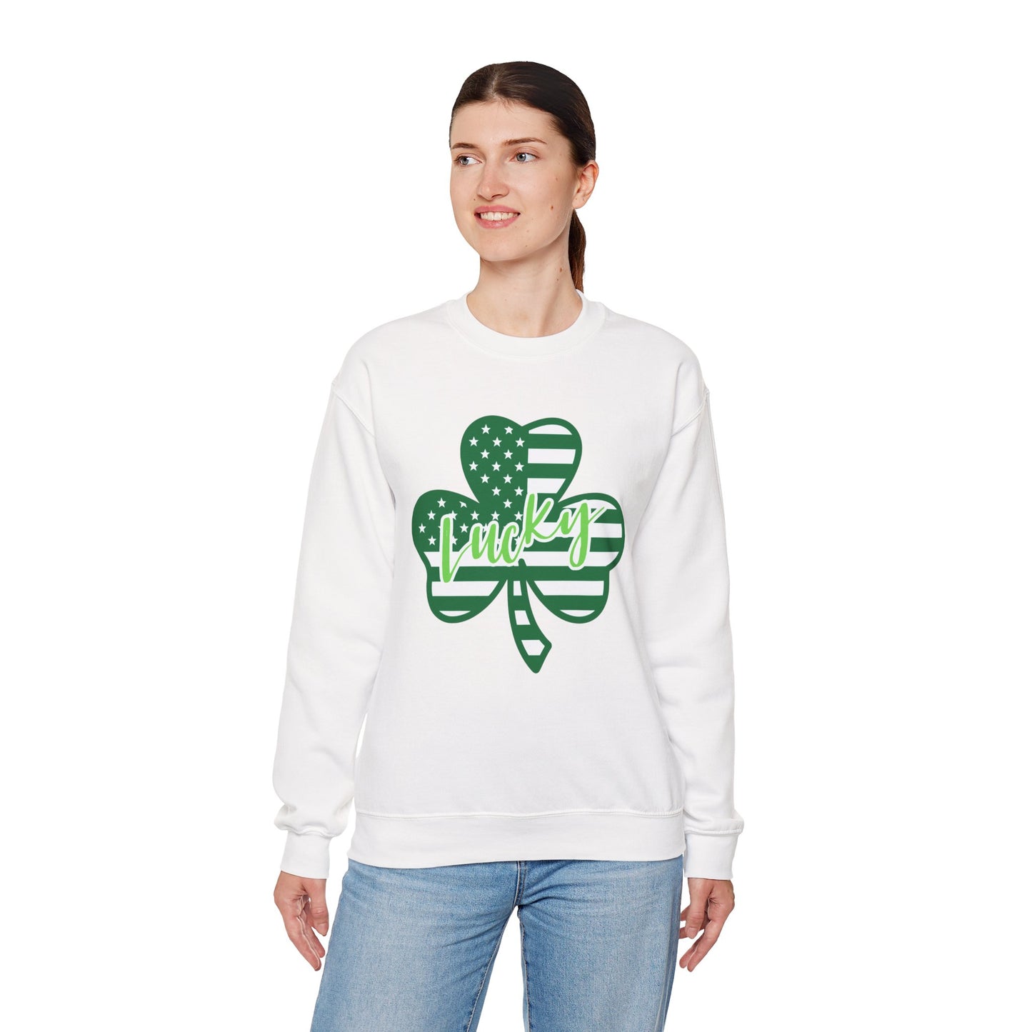 Lucky Shamrock Crewneck Sweatshirt