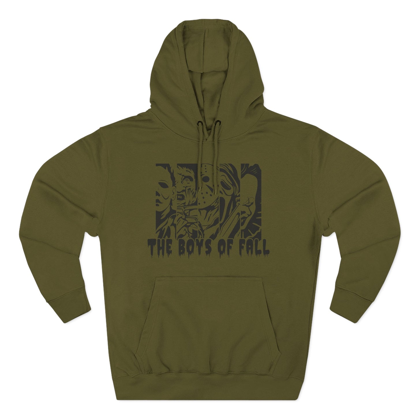 Spooky Boys of Fall Design Fleece Hoodie