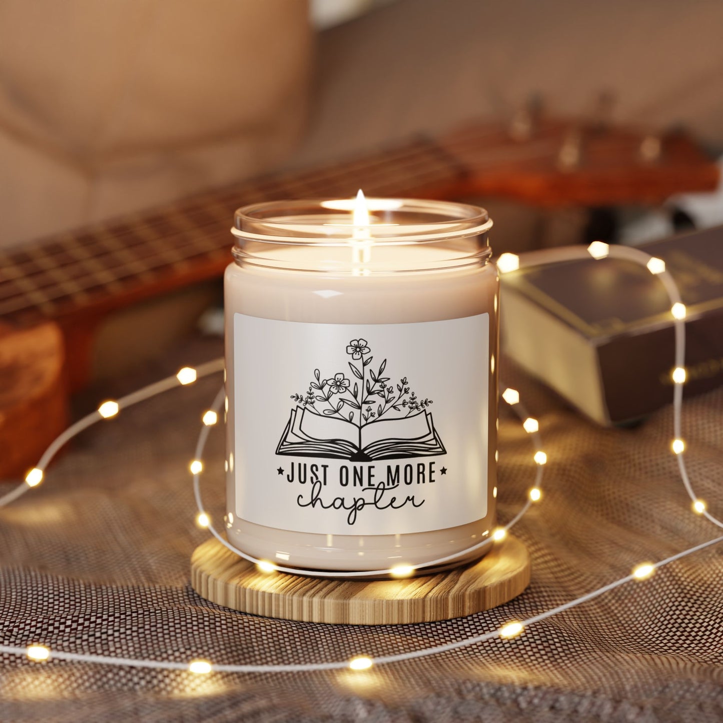 Book Lover Soy Candle – “Just One More Chapter” 9oz Scented Candle
