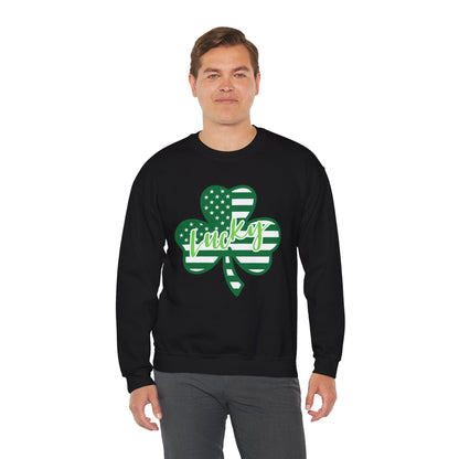 Lucky Shamrock Crewneck Sweatshirt