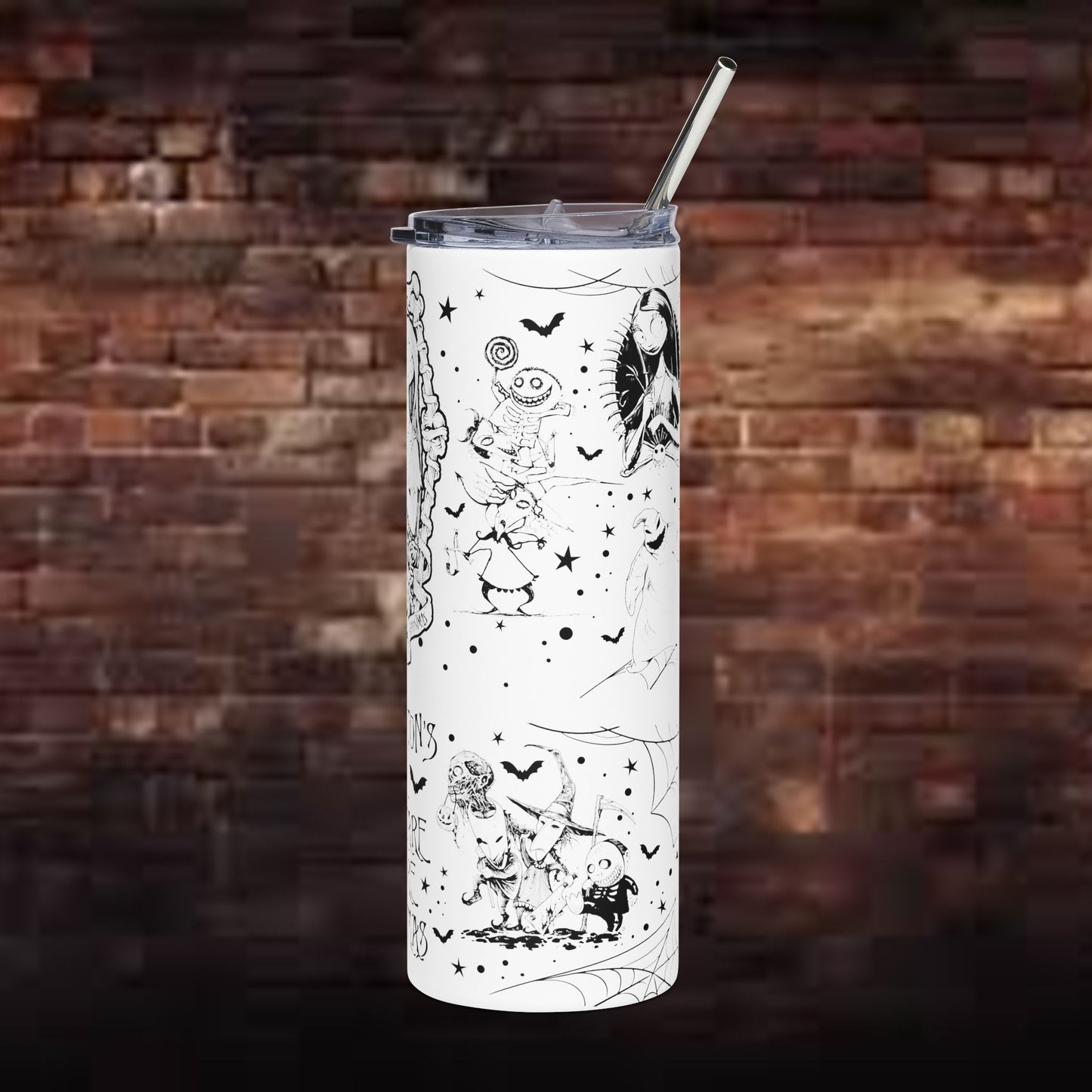 Nightmare Before Christmas inspired Stainless Steel Tumbler, 20oz