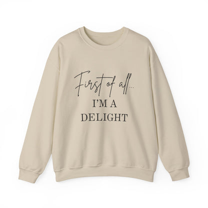 First of all… I’m a Delight Cozy Graphic Pullover