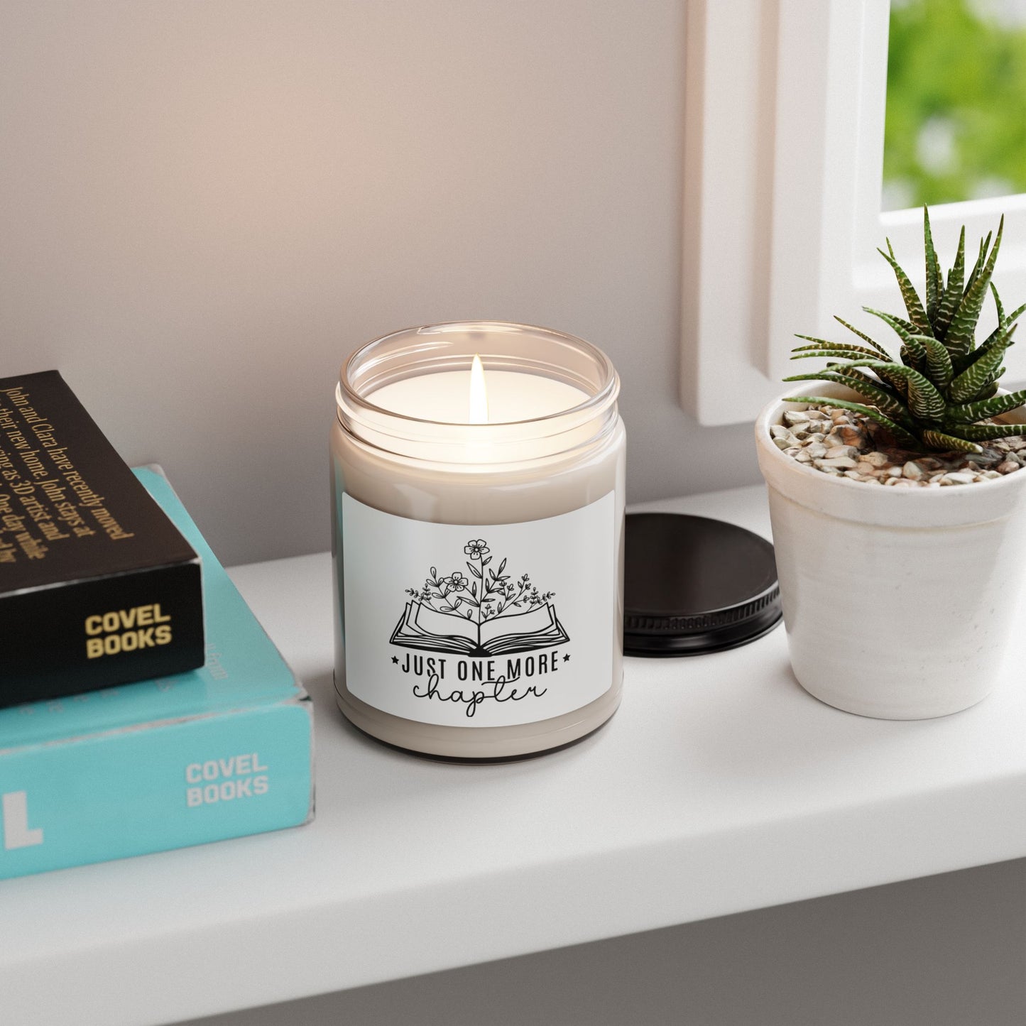 Book Lover Soy Candle – “Just One More Chapter” 9oz Scented Candle