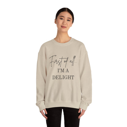 First of all… I’m a Delight Cozy Graphic Pullover